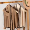 شال پلیسه نوار دوزی (وارداتی)